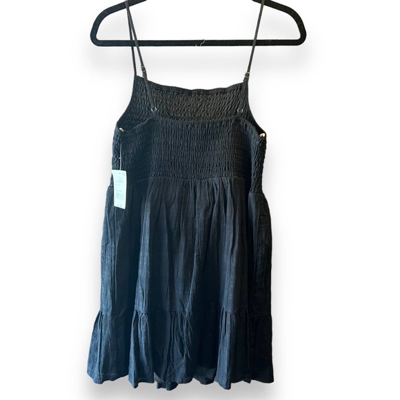 CRYSTAL DOLL Women's Black Adjustable Straps Short Dress Juniors XL - Picture 6 of 14